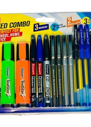 Luxor Assorted Combo Pack (17 Pcs) | School & Office Stationery