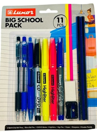 Luxor Big School Pack (11 Pcs) – Complete Stationery Kit for Students